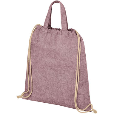 Рюкзак на шнурках Pheebs, колір вересковий,  бордовий - 12046020- Фото №3
