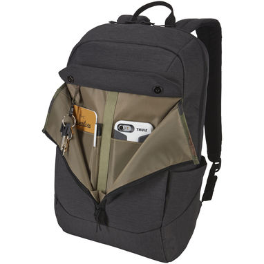 Рюкзак для ноутбука Lithos, колір суцільний чорний - 12047600- Фото №5