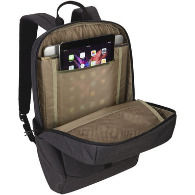 Рюкзак для ноутбука Lithos, цвет сплошной черный - 12047600- Фото №6