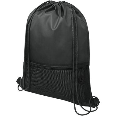 Рюкзак сітчастий на шнурках Oriole, колір суцільний чорний - 12048700- Фото №1