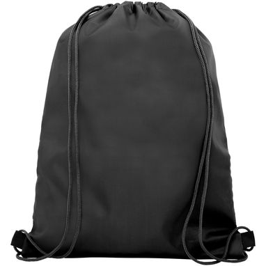Рюкзак сітчастий на шнурках Oriole, колір суцільний чорний - 12048700- Фото №3