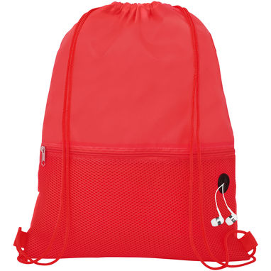 Рюкзак сітчастий на шнурках Oriole, колір червоний - 12048702- Фото №4