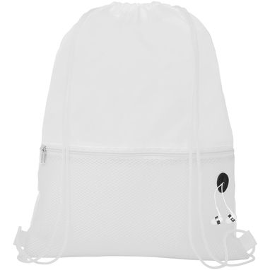Рюкзак сітчастий на шнурках Oriole, колір білий - 12048703- Фото №4