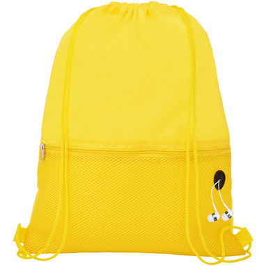 Рюкзак сітчастий на шнурках Oriole, колір жовтий - 12048707- Фото №4