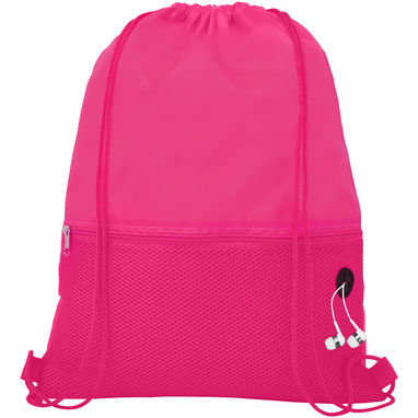 Рюкзак сітчастий на шнурках Oriole, колір фуксія - 12048713- Фото №4