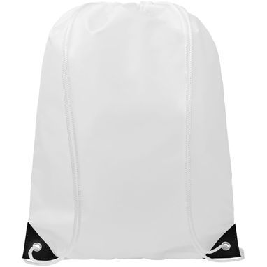 Рюкзак на шнурках Oriole , цвет белый, сплошной черный - 12048800- Фото №2