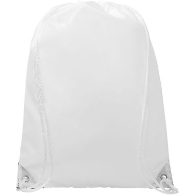 Рюкзак на шнурках Oriole , цвет белый, сплошной черный - 12048800- Фото №3