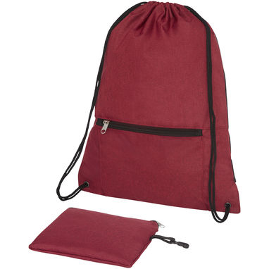 Рюкзак складаний на шнурках Hoss, колір вересковий,  темний червоний - 12050102- Фото №4