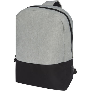 Рюкзак для ноутбука Mono, колір сірий, суцільний чорний - 12050906- Фото №1