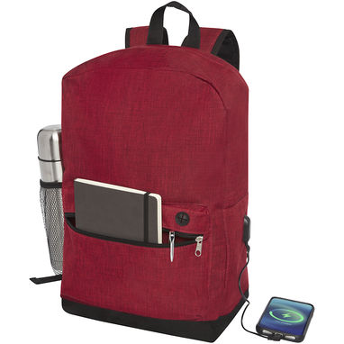 Бизнес-рюкзак для ноутбука Hoss, цвет вересковый, темный красний - 12051102- Фото №4