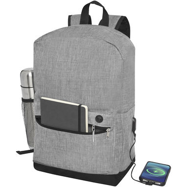 Бизнес-рюкзак для ноутбука Hoss, цвет вересковый, средне-серый - 12051106- Фото №4