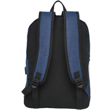 Бізнес-рюкзак для ноутбука Hoss, колір вересковий, кольору морської хвилі - 12051111- Фото №3