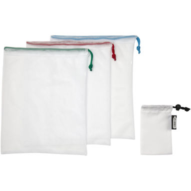 Набір сітчастих сумок і Trio, колір білий - 12052701- Фото №5
