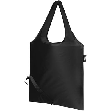 Еко-сумка складана Sabia, колір суцільний чорний - 12054190- Фото №4