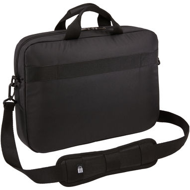 Портфель для ноутбука Propel, колір суцільний чорний - 12060890- Фото №3