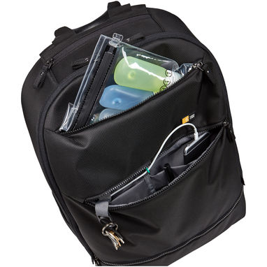 Рюкзак складаний для ноутбука Bryker, колір суцільний чорний - 12060990- Фото №4