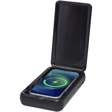 УФ-стерилізатор для смартфона Nucleus, колір суцільний чорний - 12413590- Фото №1