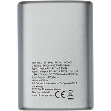 Зарядний пристрій бездротовий портативний PD, колір сірий - 12416682- Фото №4