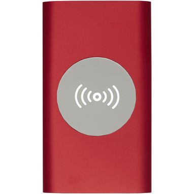 Зарядное устройство беспроводное портативное Juice, цвет красный - 12417221- Фото №2