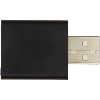 Блокиратор данных USB Incognito, цвет сплошной черный - 12417890- Фото №3
