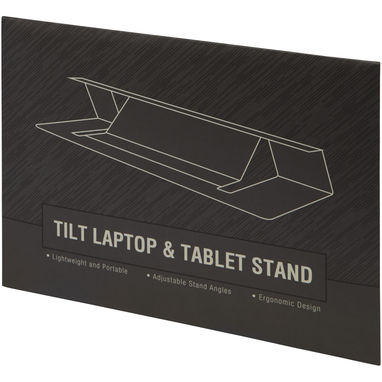 Подставка для ноутбука и планшета Tilt, цвет сплошной черный - 12417990- Фото №2