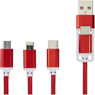 Зарядний кабель, колір червоний - 12418021- Фото №4