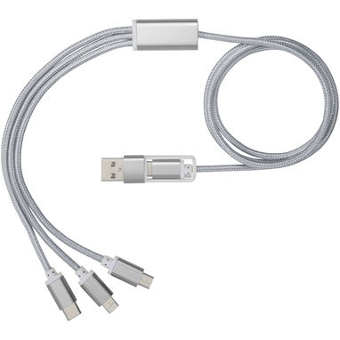 Зарядний кабель, колір сріблястий - 12418081- Фото №2