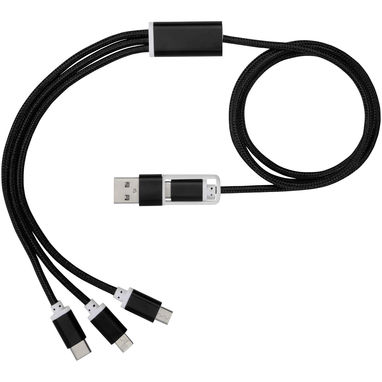 Зарядный кабель , цвет сплошной черный - 12418090- Фото №2