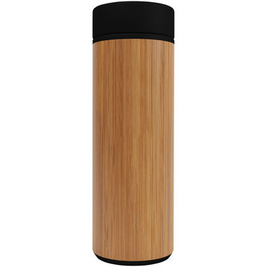 Пляшка бамбукова розумна SCX.design D11, колір суцільний чорний, дерево - 1PX05690- Фото №3