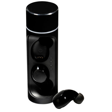 Навушники True Wireless SCX.design E17 , колір суцільний чорний - 1PX05790- Фото №3
