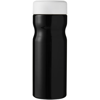 Пляшка для води H2O Base, колір суцільний чорний, білий - 21043109- Фото №2