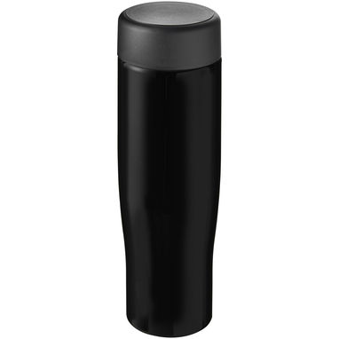 Пляшка для води H2O Tempo, колір суцільний чорний - 21043206- Фото №1