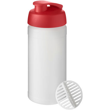 Пляшка спортивна-шейкер Baseline Plus, колір червоний, матовий clear - 21070221- Фото №1