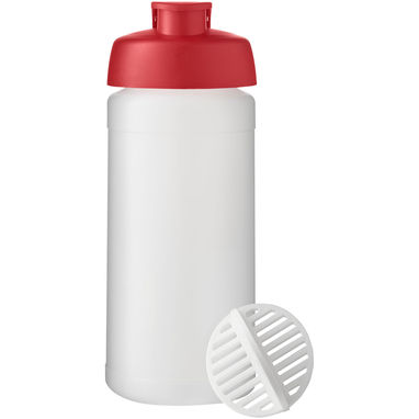 Пляшка спортивна-шейкер Baseline Plus, колір червоний, матовий clear - 21070221- Фото №2