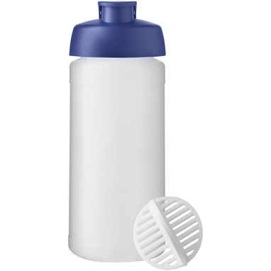 Пляшка спортивна-шейкер Baseline Plus, колір cиній, матовий прозорий - 21070252- Фото №2