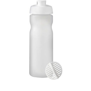 Пляшка спортивна-шейкер Baseline Plus, колір білий, матовий clear - 21070301- Фото №2