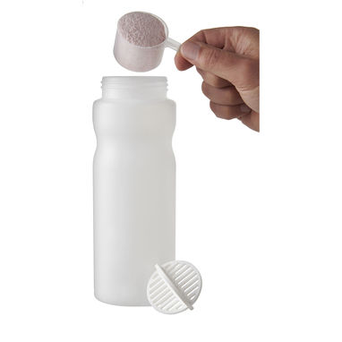 Пляшка спортивна-шейкер Baseline Plus, колір білий, матовий clear - 21070301- Фото №3