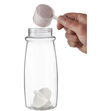 Пляшка-шейкер H2O Active Pulse, колір білий, прозорий - 21070501- Фото №3