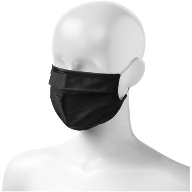 Маска для лица Calla GOTS, цвет сплошной черный - 37514900- Фото №3