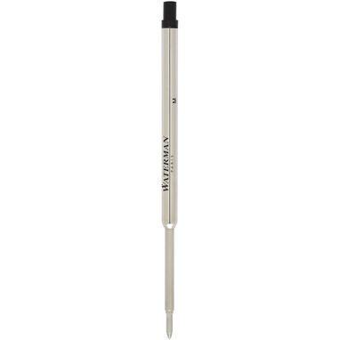 Стержень для шариковой ручки сменный, цвет серебристый, сплошной черный - 42000681- Фото №2