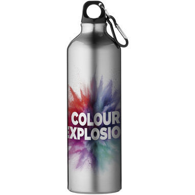 Бутылка декорированная спортивная Pacific, цвет серебристый - 43000081- Фото №1