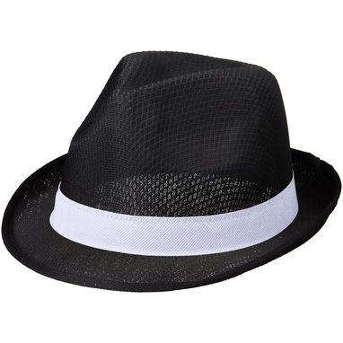 Шляпа Trilby, цвет сплошной черный, белый - 11107011- Фото №1