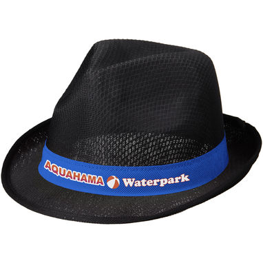 Шляпа Trilby, цвет сплошной черный, cиний - 11107015- Фото №3