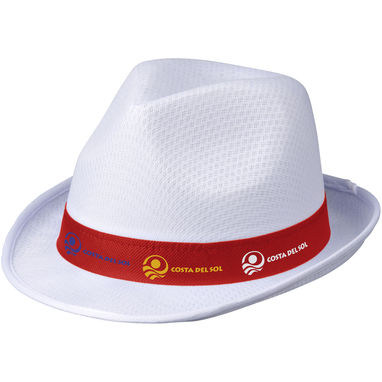 Шляпа Trilby, цвет белый, красный - 11107023- Фото №3