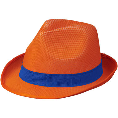 Шляпа Trilby, цвет оранжевый, cиний - 11107045- Фото №1