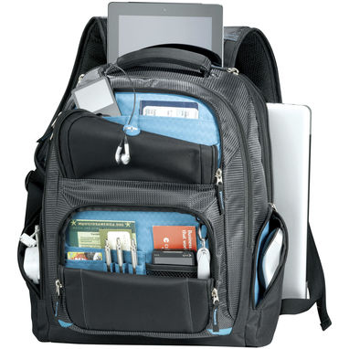 Рюкзак для ноутбука TY, цвет сплошной черный - 12047900- Фото №4