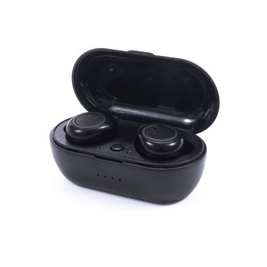 Навушники внутрішнього типу Prixton TWS250 Bluetooth, колір суцільний чорний - 1PA04600- Фото №1