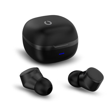 Навушники-вкладиші Prixton TWS 6C Bluetooth, колір суцільний чорний - 1PA04700- Фото №1