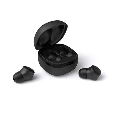 Навушники-вкладиші Prixton TWS 6C Bluetooth, колір суцільний чорний - 1PA04700- Фото №2