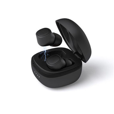 Навушники-вкладиші Prixton TWS 6C Bluetooth, колір суцільний чорний - 1PA04700- Фото №3